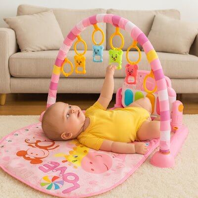 Tapis d'éveil sensoriel SensoryPlay développement bébé – Monde à maman