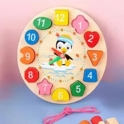 Jouet en Bois - WoodenToys™ - Horloge - Monde à maman