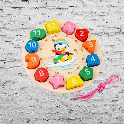 Jouet en Bois - WoodenToys™ - Horloge - Monde à maman