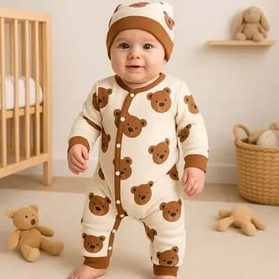 Barboteuse Bébé Confortable | DoudouCâlins Monde à maman