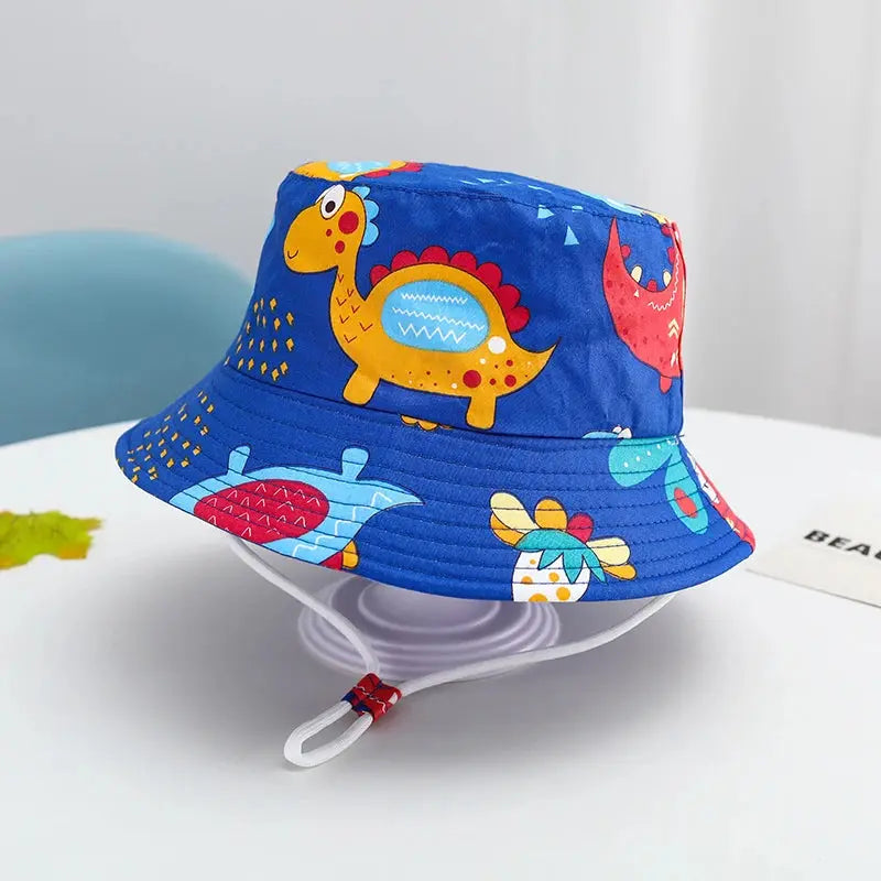 Chapeau-soleil-enfant-bleu-dinosaure