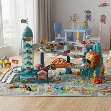 circuit voiture enfant - Monde à maman