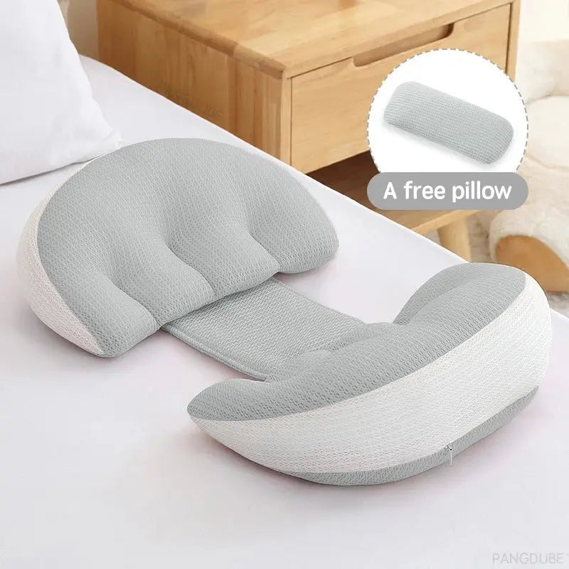 Coussin de grossesse gris - Monde à maman