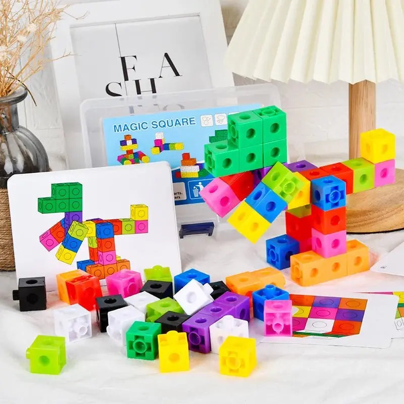 Cube de construction - Monde à maman