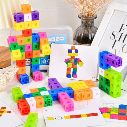 Cube de construction - Monde à maman