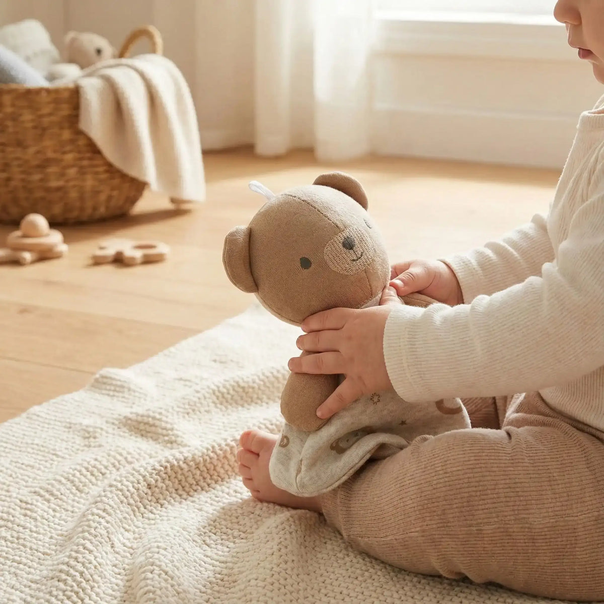 Doudou bébé marron  Monde à maman
