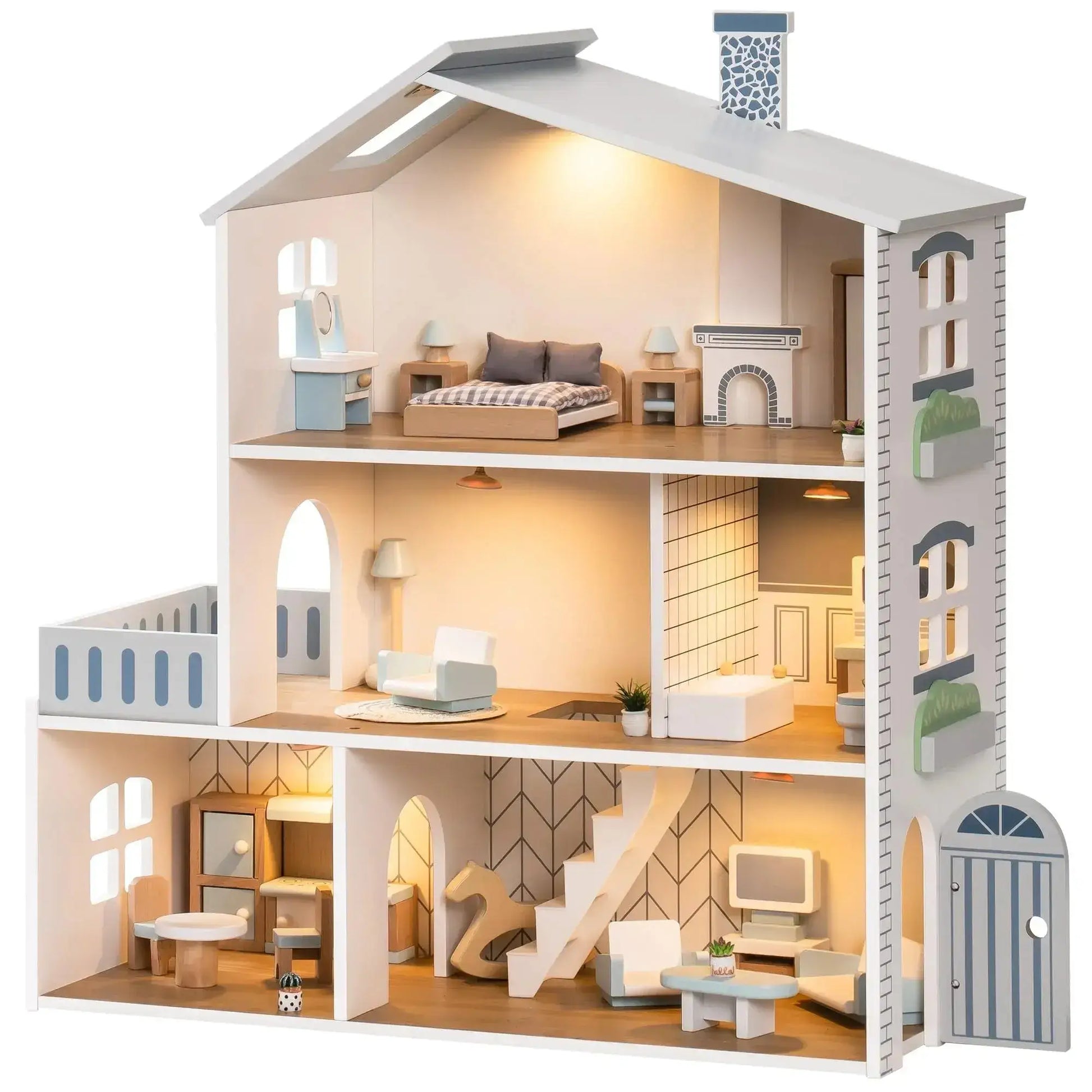 Maison de poupée en bois - Monde à maman