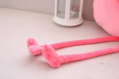 Peluche flamant rose avec longues pattes - Monde à maman