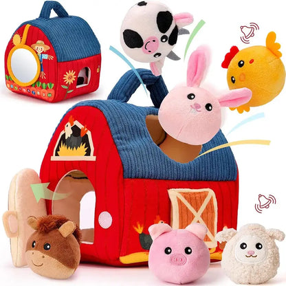 Peluche la ferme des animaux portatif - Monde à maman