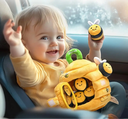 Peluche petites abeilles et sa ruche - Monde à maman
