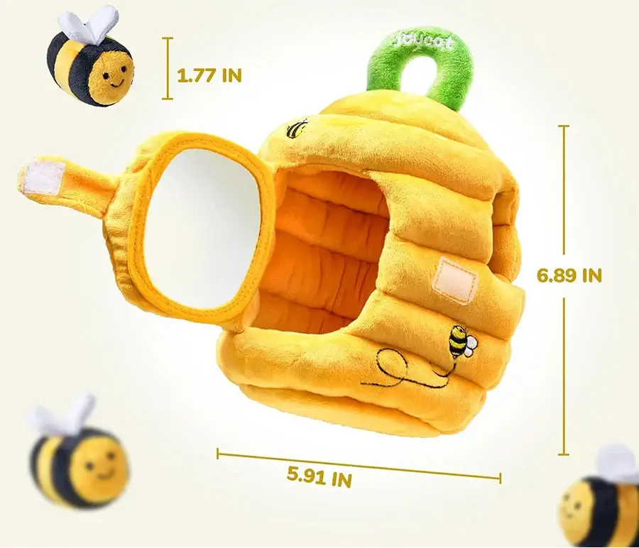 Ensemble peluches abeilles colorées éveil bébé – Monde à maman