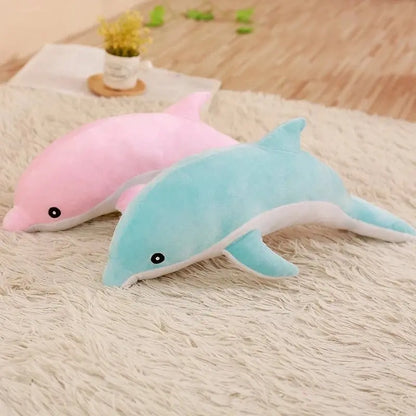 Peluche dauphin bleu jouet enfant câlin – Monde à maman"