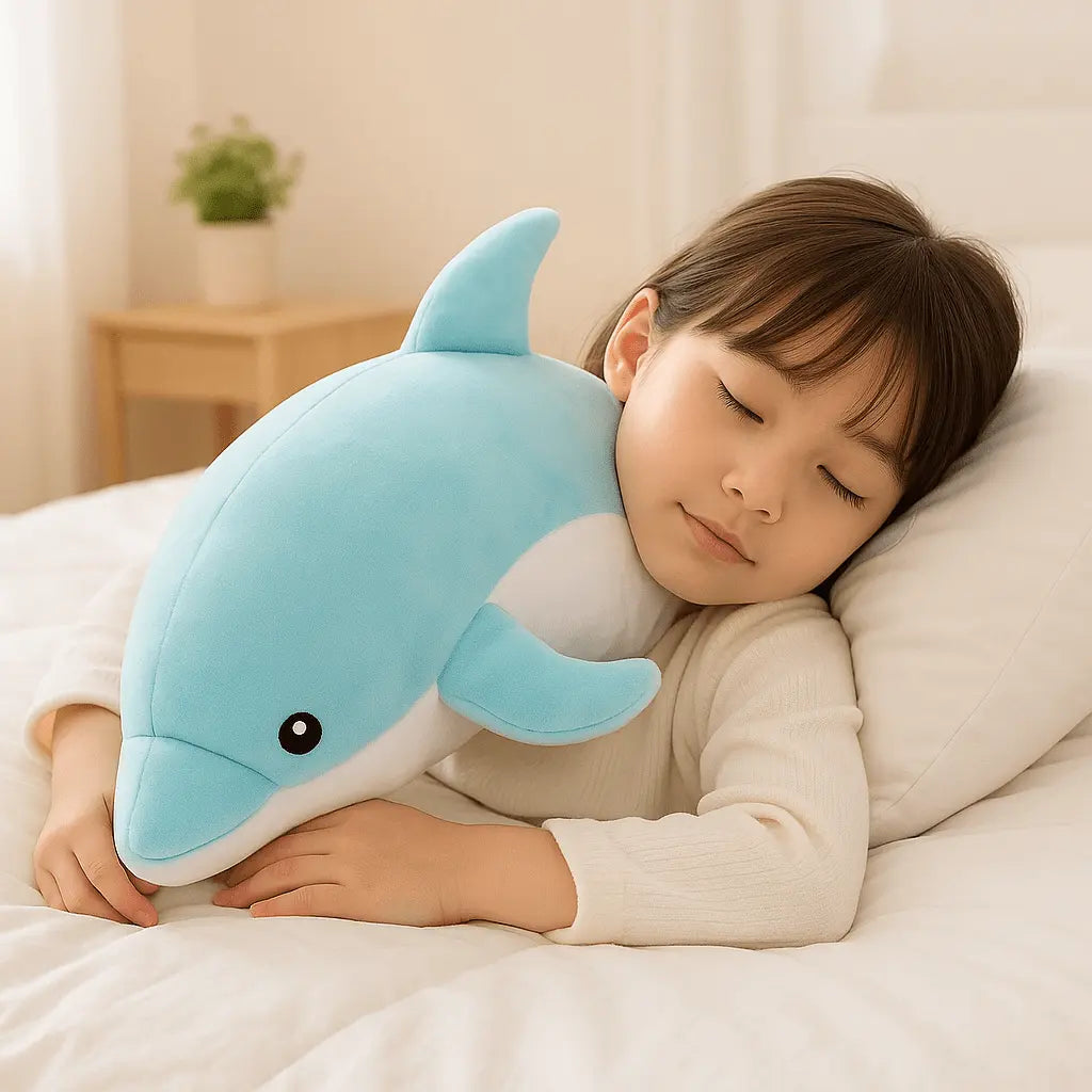 Peluche dauphin douce pour bébé – Monde à maman