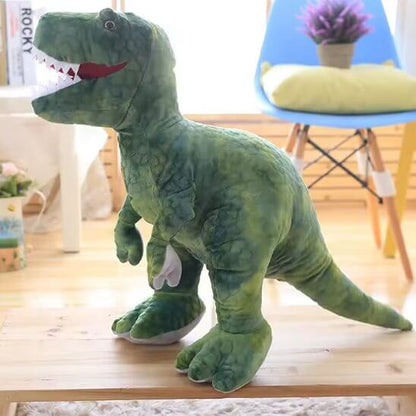 Peluche dinosaure tout vert - Monde à maman