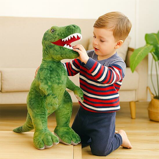Peluche dinosaure grand format - Monde à maman