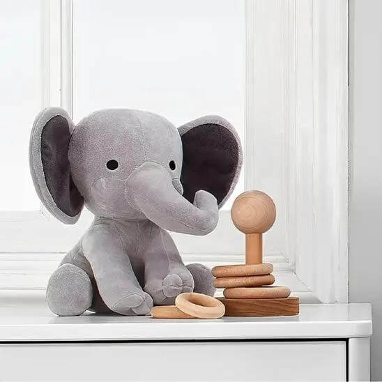 Peluche elephant doux - Monde à maman