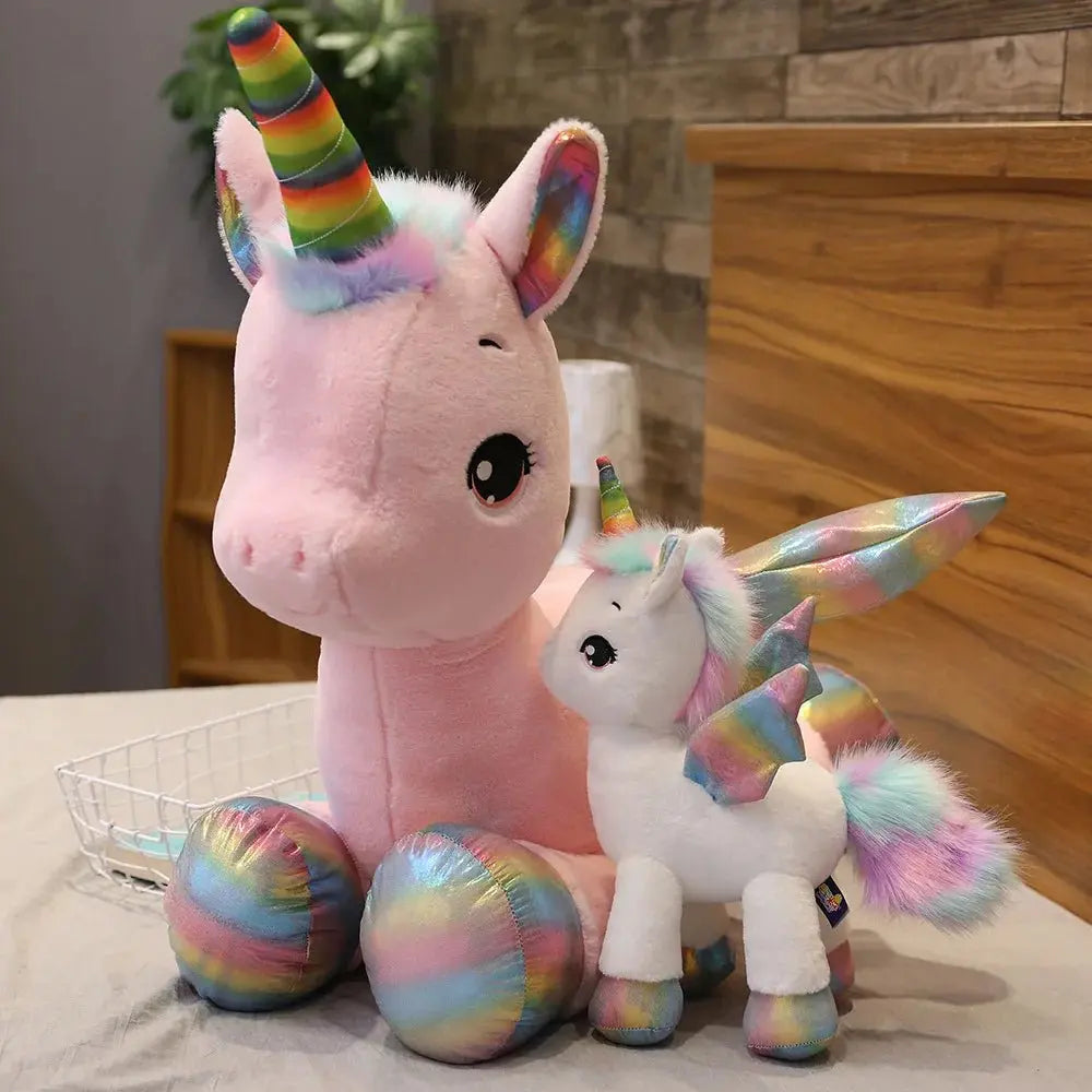 Peluche licorne jouet fille tissu doux sécurisé – Monde à maman