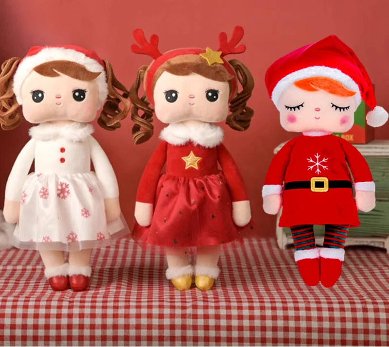 Poupée de chiffon Noël tenue rouge enfant – Monde à maman