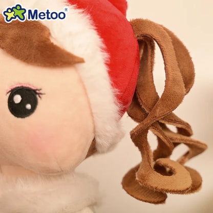 Poupée de chiffon Noel avec cheveux en boucles - Monde à maman