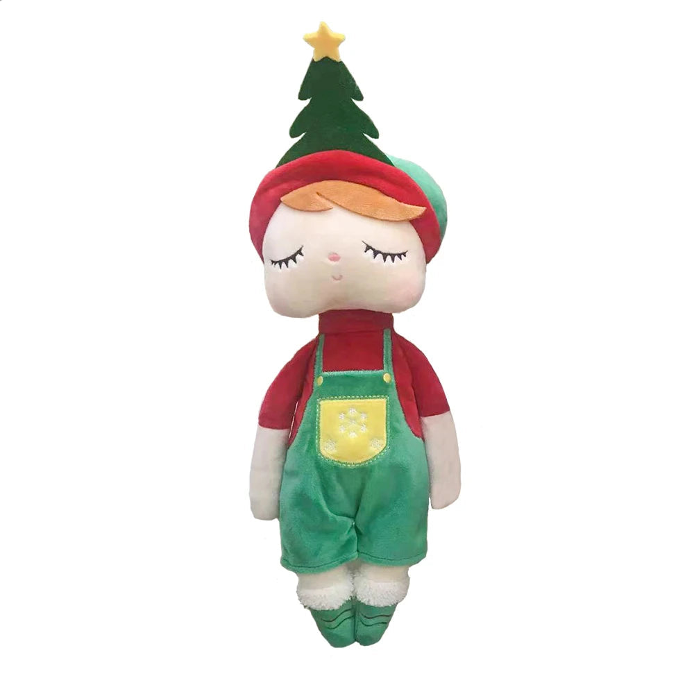 Poupée de chiffon lutin de Noel en tenu vert - Monde à maman