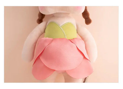 Poupée de chiffon avec robe de pétales - Monde à maman