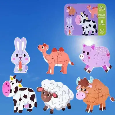 Puzzle Montessori - BabyPuzzle™ - Bétail - Monde à maman