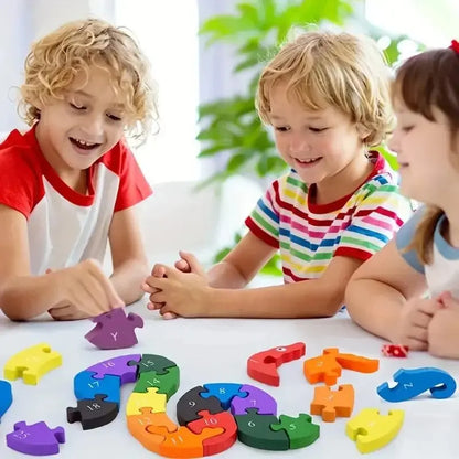 Puzzle-MontessoriToys™-Alphabet - Monde à maman