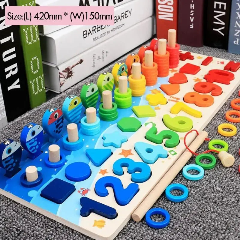 Puzzle - MontessoriToys™ - Formes et chiffres - Monde à maman