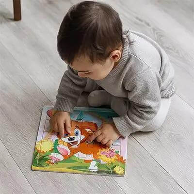 Puzzle en bois - Monde à maman