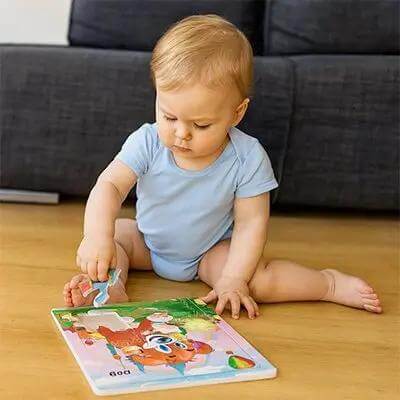 Puzzle en bois - Monde à maman