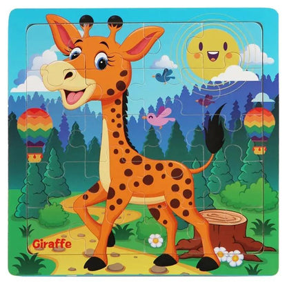 Puzzle en bois Giraffe - Monde à maman