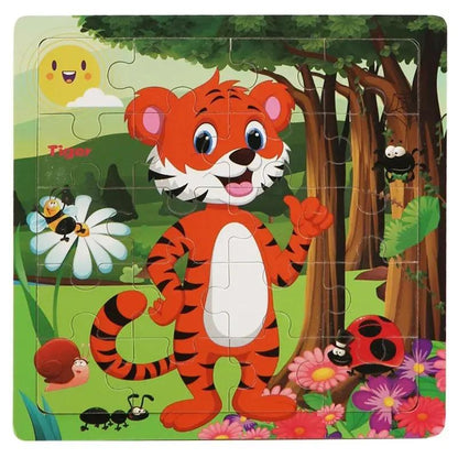 Puzzle en bois Tigre - Monde à maman