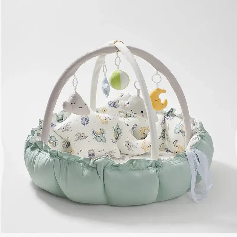 Tapis d'éveil avec jouets colorés bébé – Monde à maman