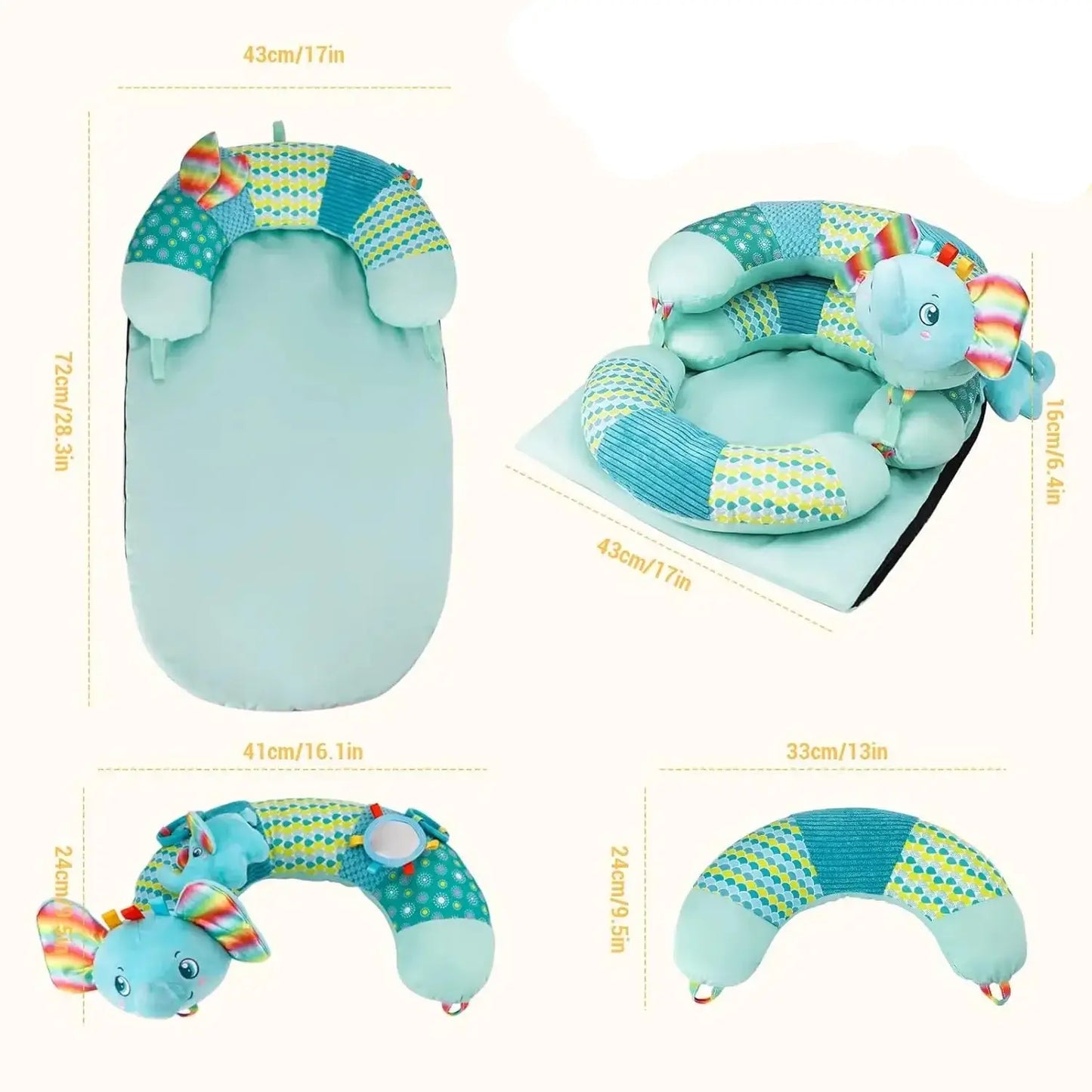 Tapis d'éveil 3 en 1 plié compact facile à ranger – Monde à maman