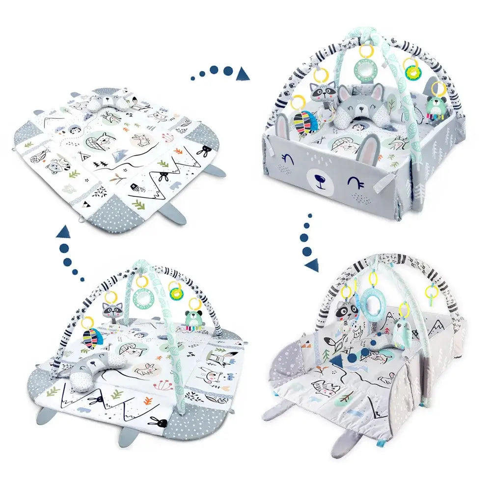 Tapis d'éveil modulable pièces assemblées colorées – Monde à maman
