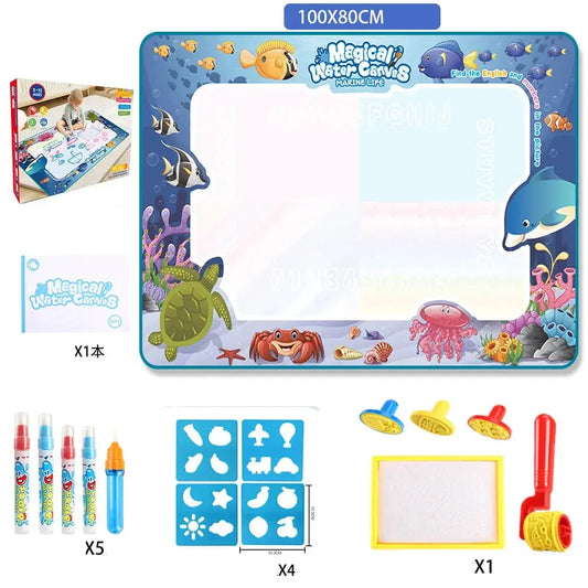 Tapis de coloriage - Doodle - avec stylos magiques - Monde à maman