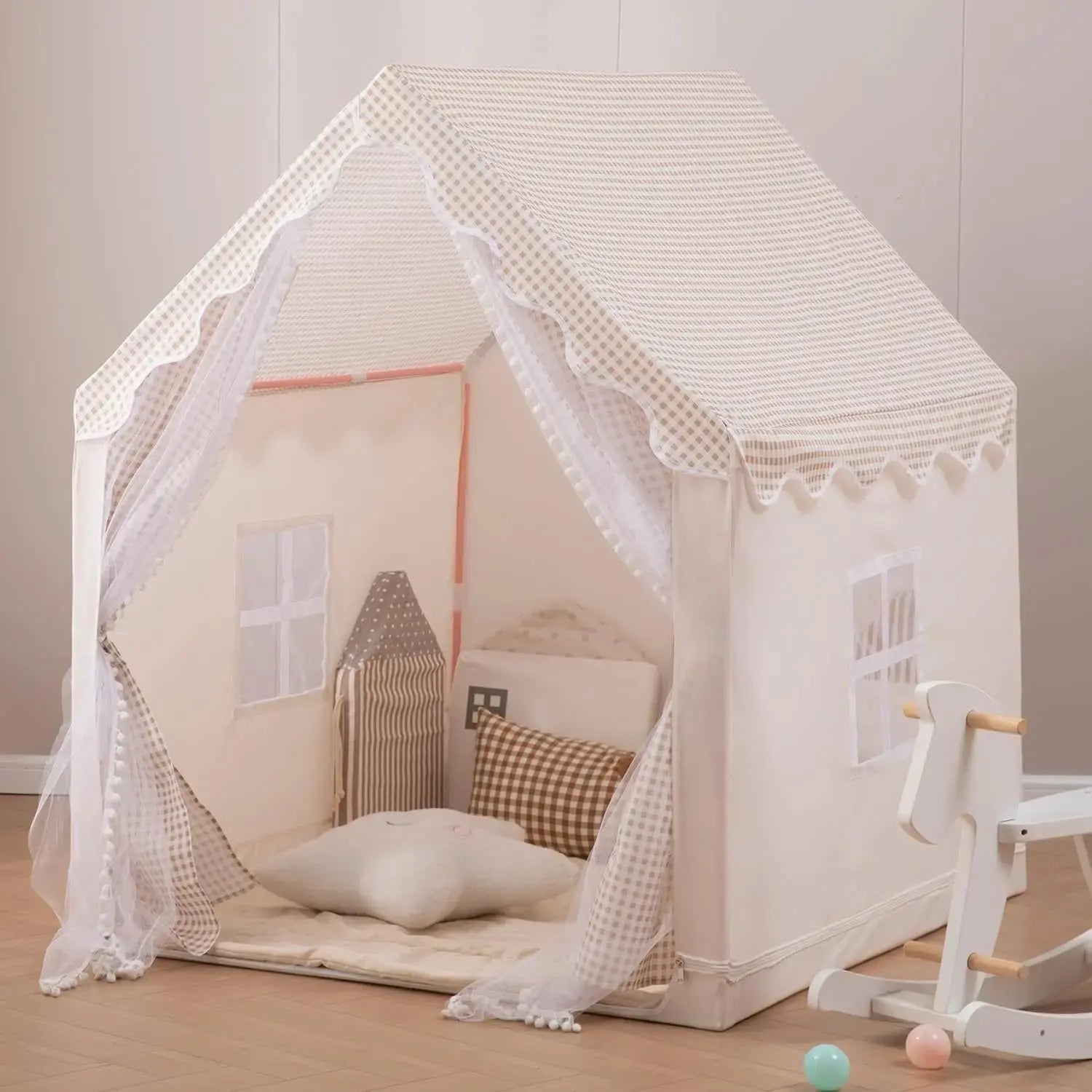 Tente de jeux avec lumières étoilées - Monde à maman