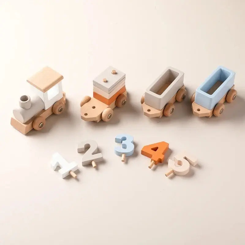 Train en bois - MontessoriToys™ - Monde à maman
