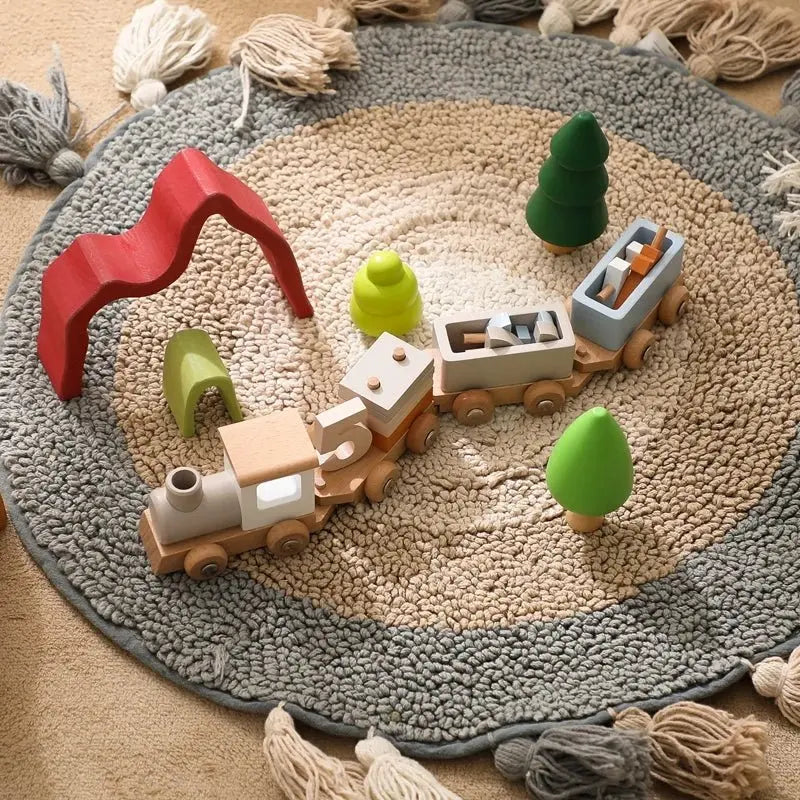 Train en bois - MontessoriToys™ - Monde à maman