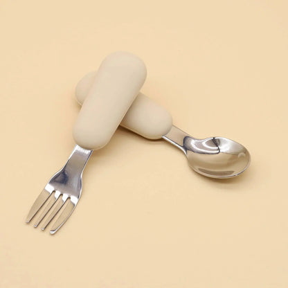 Ustensiles en silicone pour enfants - Monde à maman