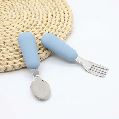 Ustensiles en silicone pour enfants - Monde à maman