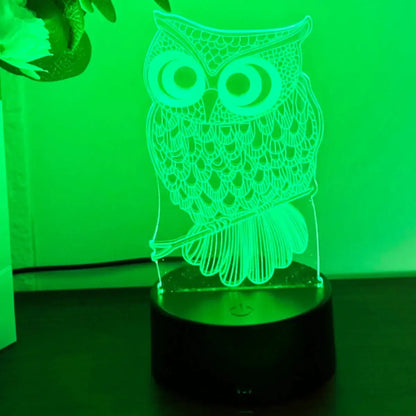 Veilleuse hibou 3D - Monde à maman