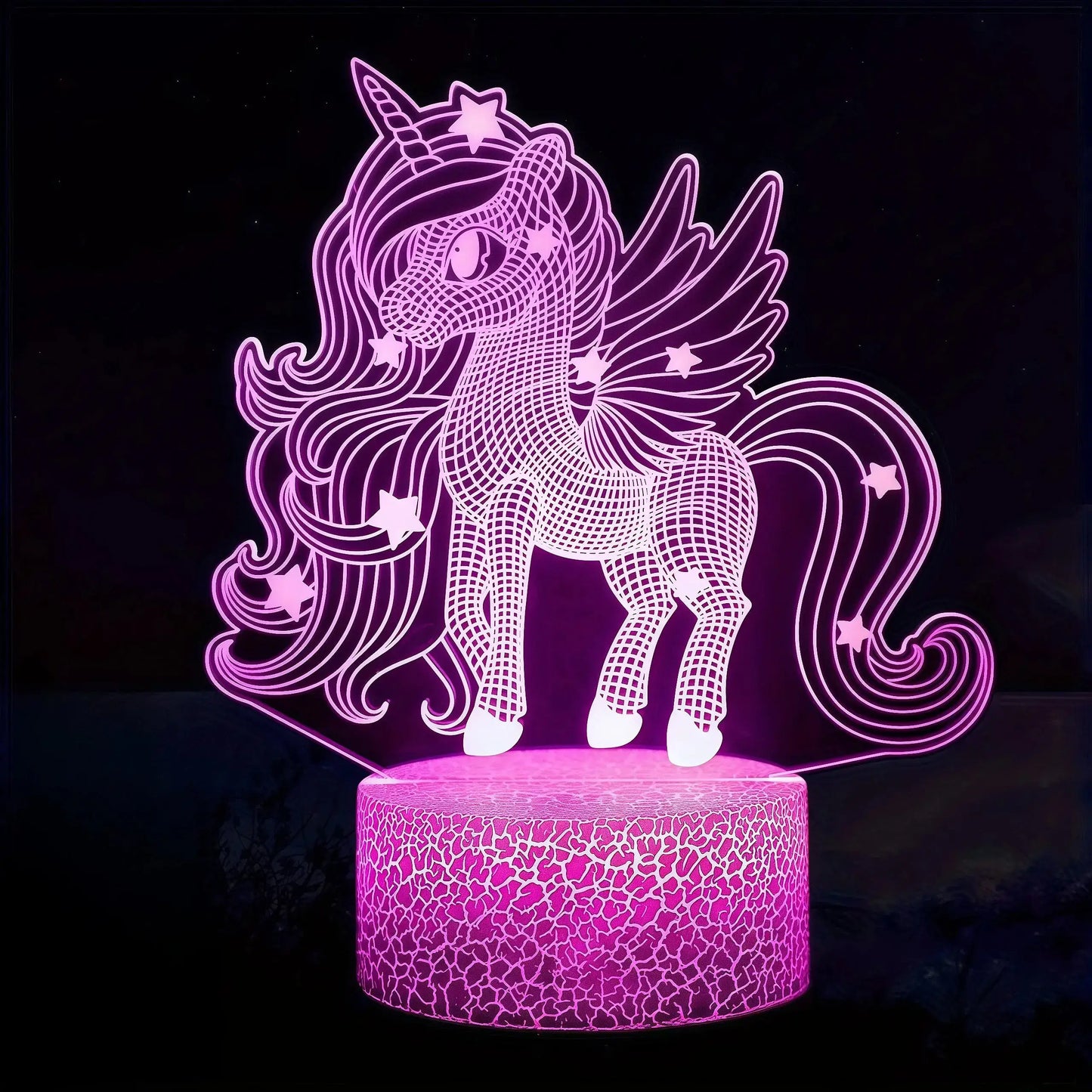 Veilleuse licorne 3D - Monde à maman