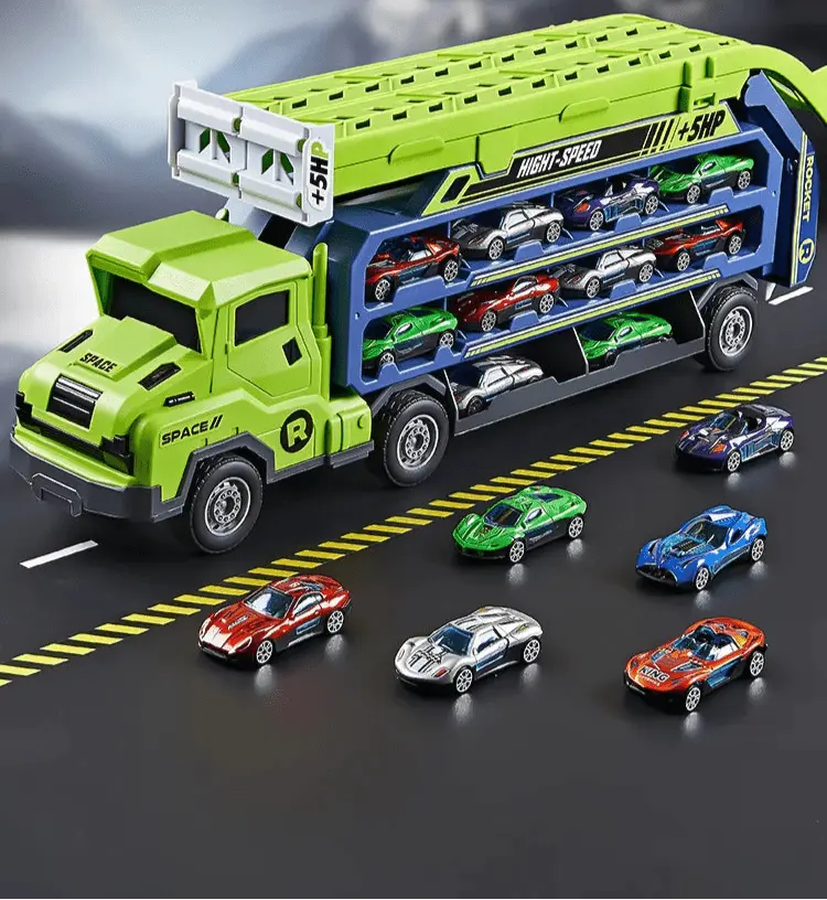 camion et circuit voiture - Monde à maman