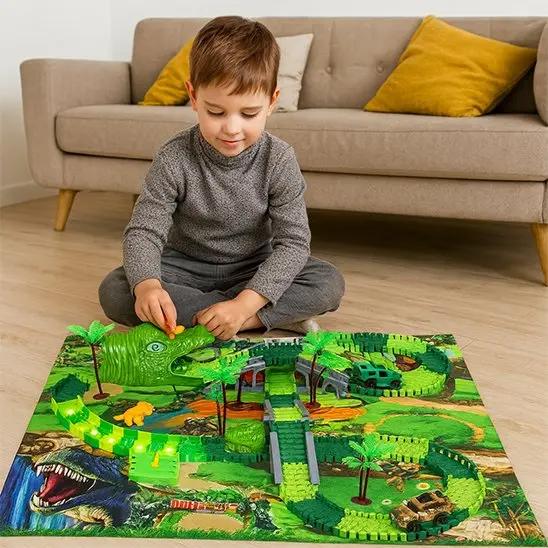 circuit voiture dinosaure - Monde à maman