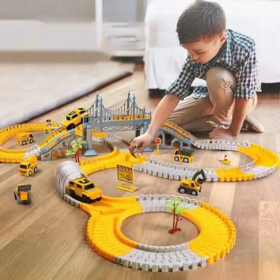 circuit voiture avec pont - Monde à maman