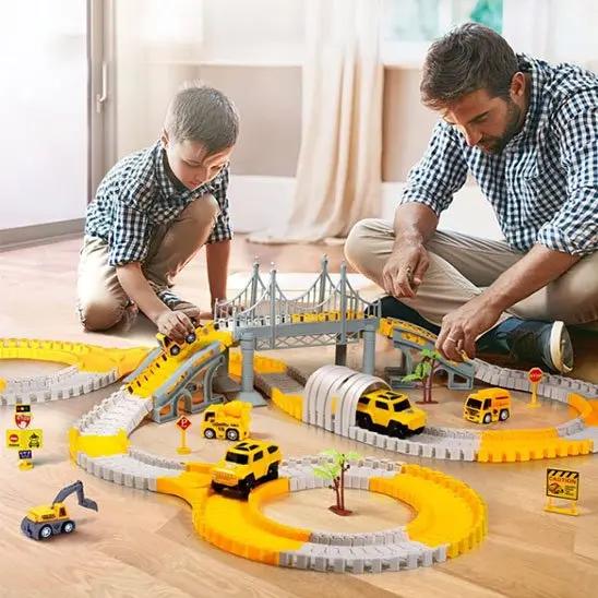 Circuit voiture de chantier - Monde à maman