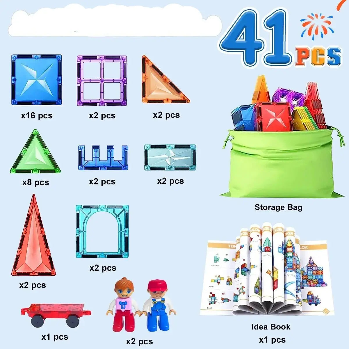 Construction magnétique - Monde à maman