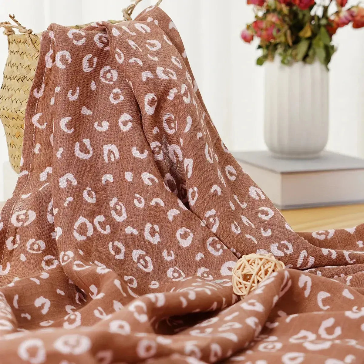 Couverture de bébé en mousseline de coton et bambou - Monde à maman