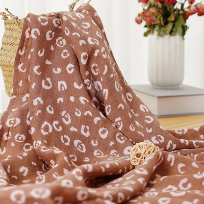 Couverture de bébé en mousseline de coton et bambou - Monde à maman